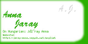 anna jaray business card